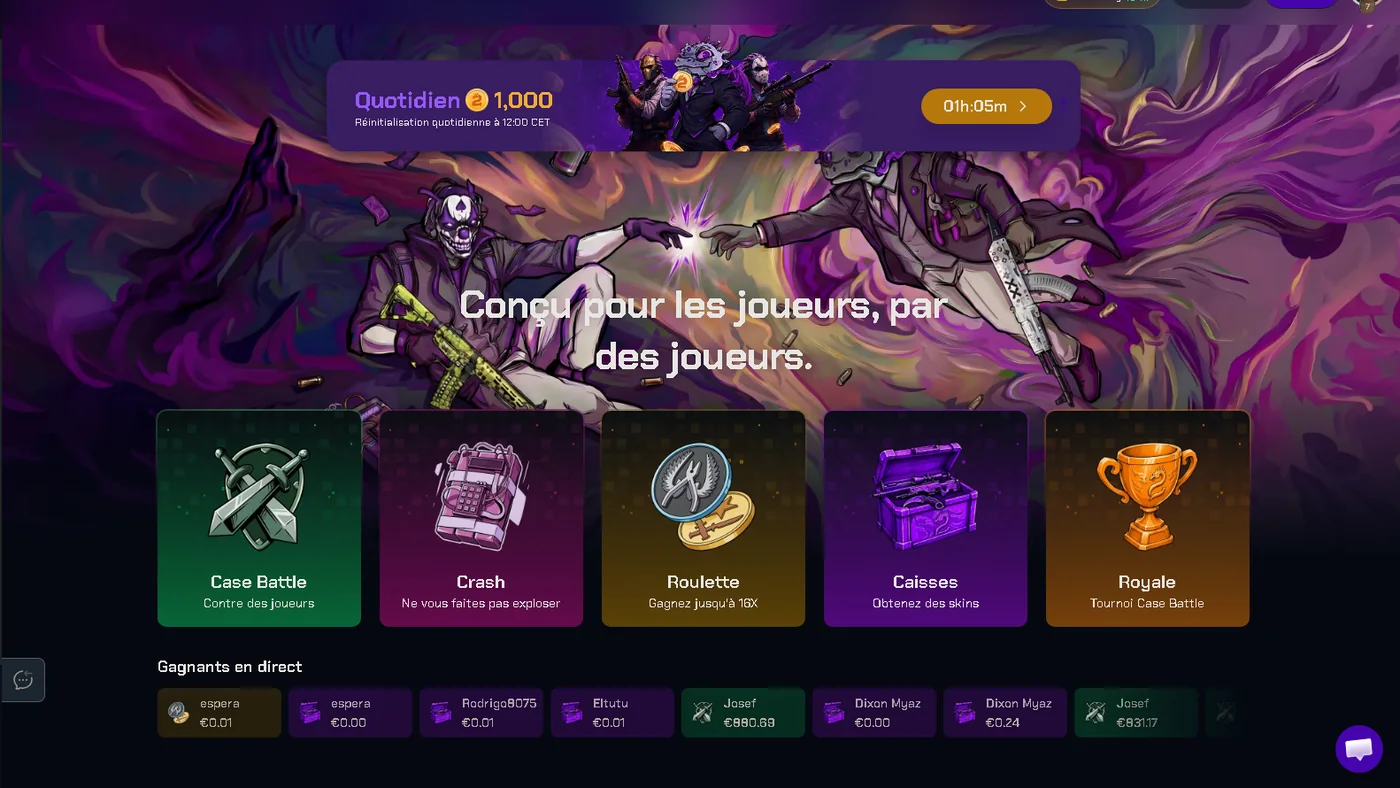 CS2Skin platform banner
