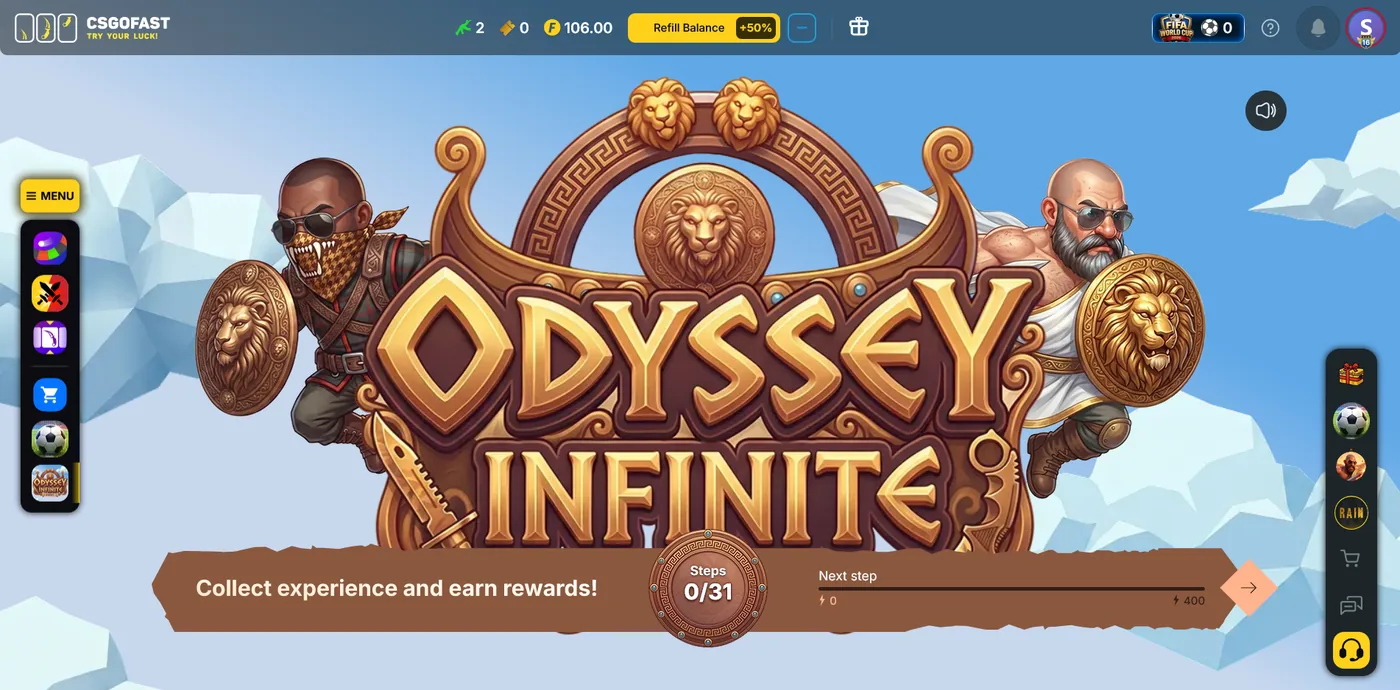 CSGOFast Odyssey Infinite special game mode