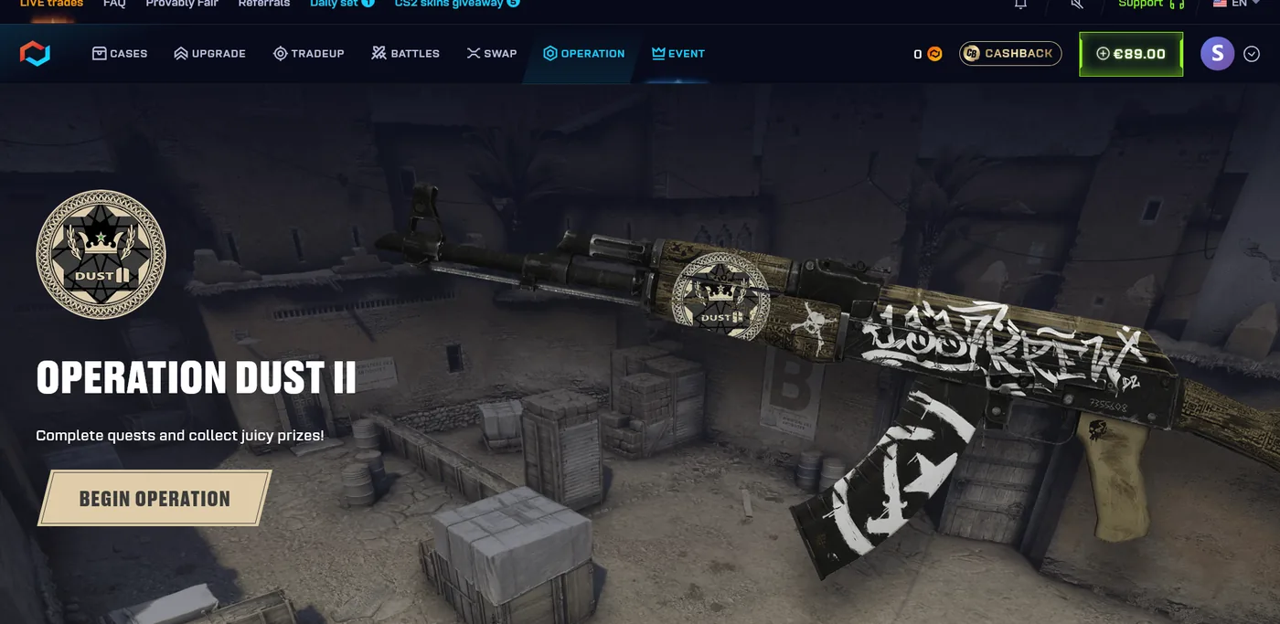 CSGO.net Operation, a themed seasonal content mode