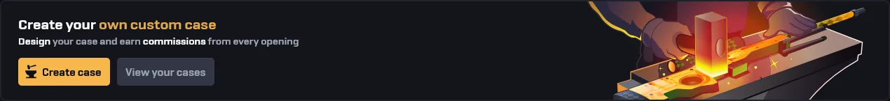 CSGOWin make-your-own-case feature for building a custom case