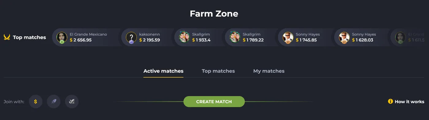 FarmSkins Case Battles mode with players opening identical cases