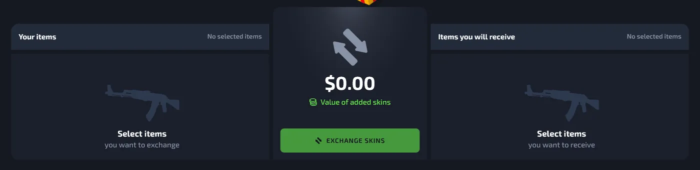 G4Skins Exchange for swapping skins directly