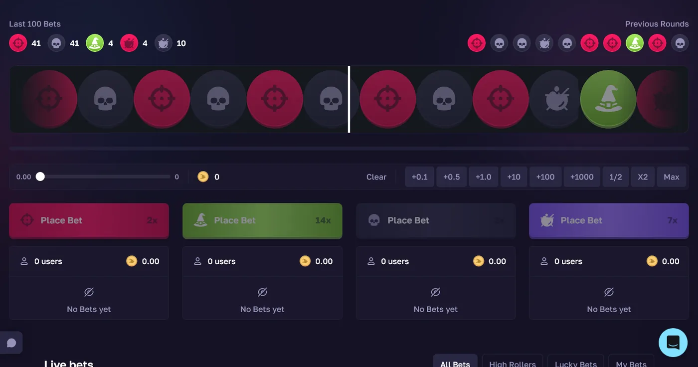 RustMagic Roulette game for Rust skins
